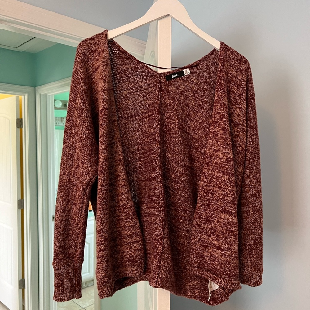 Urban outfitters BDG red open cardigan - small